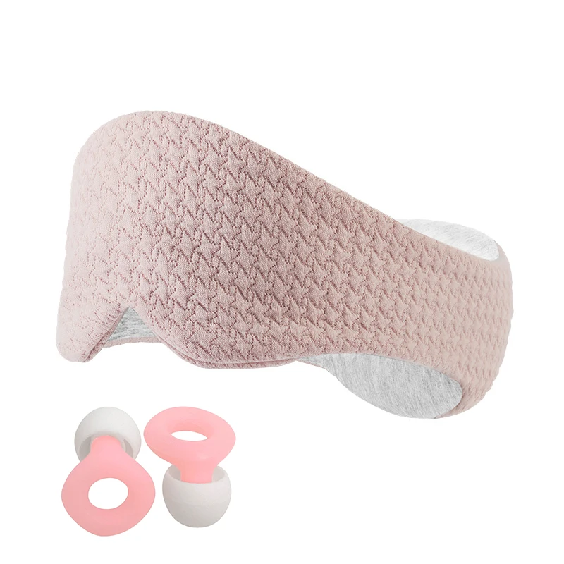 100% Cotton Handmade Blackout Sleeping Eye Mask with Neck Pillow Design Eye Mask, Women Men Sleeping Eye Mask