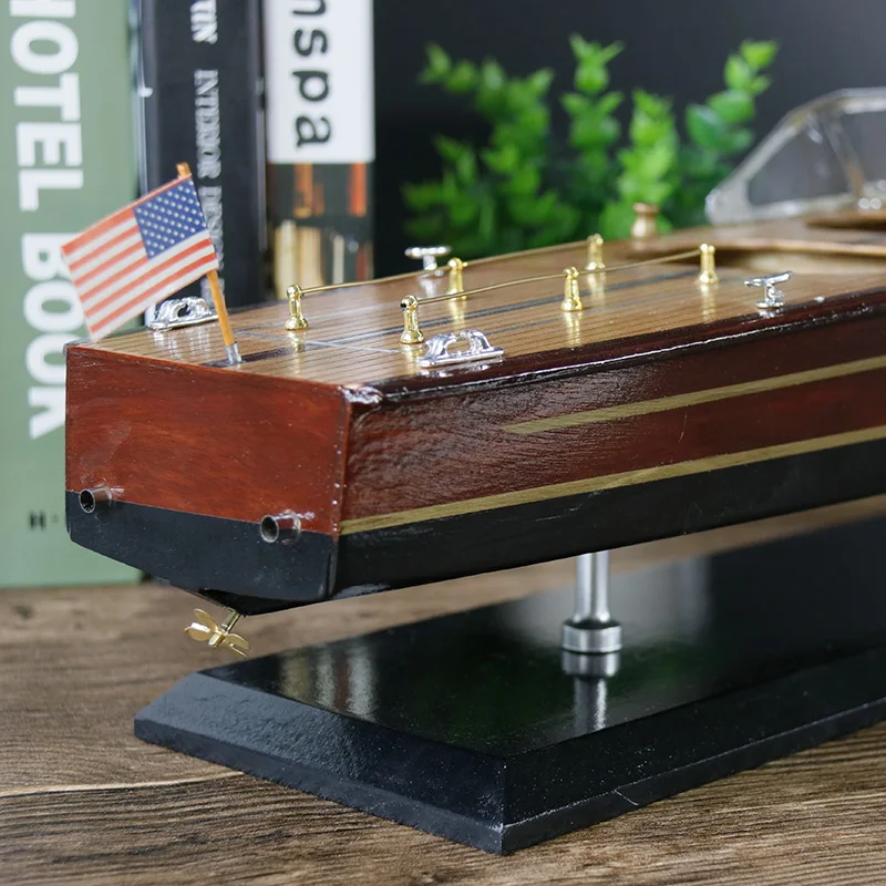 wooden chris craft Speed boat model Promotional gift maritime Decoration 14' italian riva aquarama yacht scale runaboat
