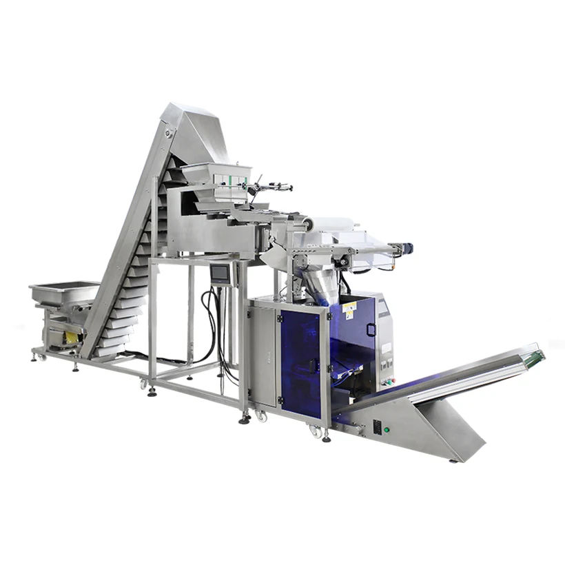 
High speed automatic combined weigher vertical multi head weigher packaging machine for multi flavored peanuts for food industry 