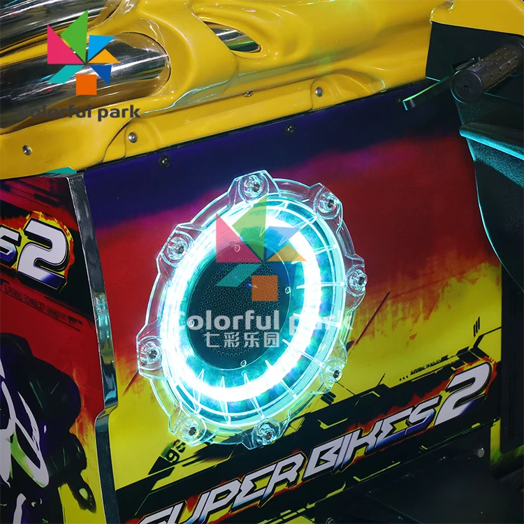 Colorful Park car simulator game machine racing car racing game machine motorcycle arcade