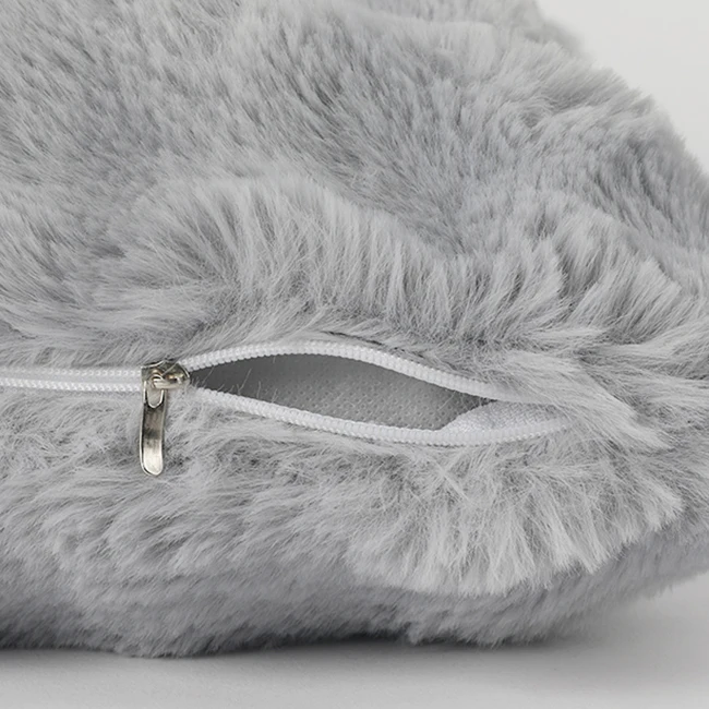 Luxury Fluffy Pillow Cases Soft warm Faux Fur Pillow Cover Throw Pillows Home Decor Faux Rabbit Fur modern Cushions Cover
