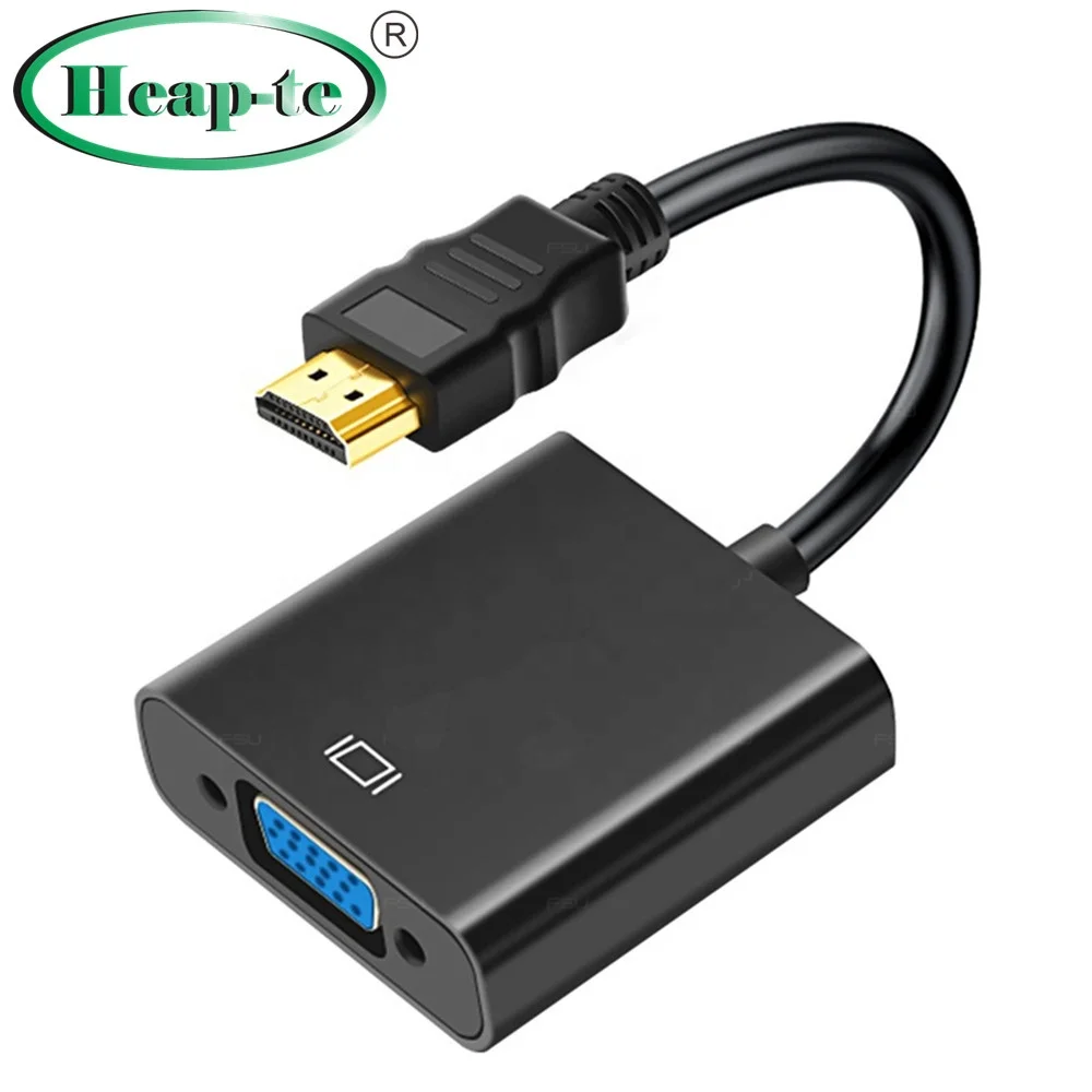 
1080P HDMI Male to VGA Female Adapter Cable - White (15cm) 