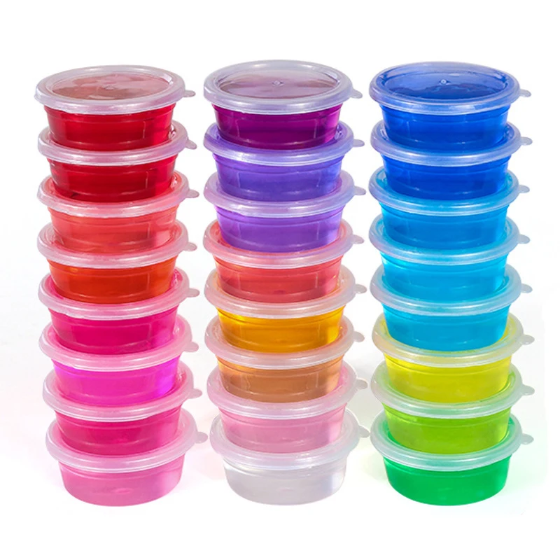 New Arrival Slime Set 3D Transparent Slimes Crystal Kids Playdough Soft Clay For Slime