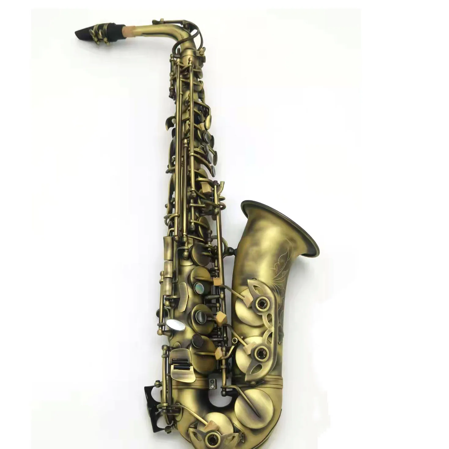 Factory directly selling students model yellow brass antique copper alto saxophone