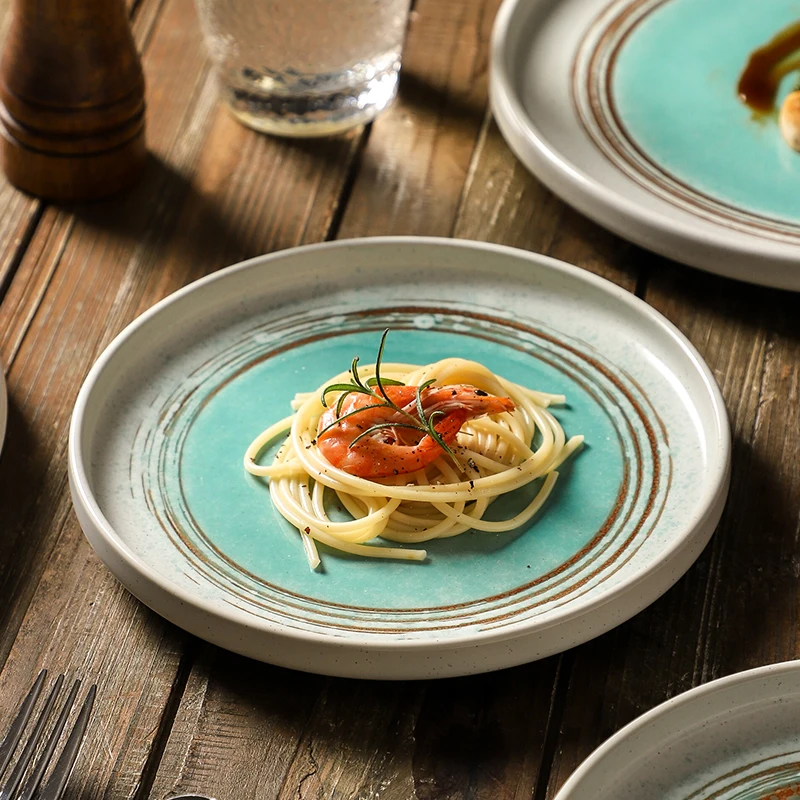 Japanese Stone Plates Ceramic Dishes & Plates Nordic Wedding Charge Plates Serving Porcelain