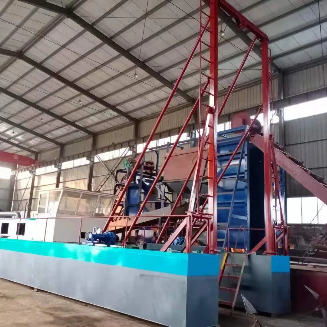 1000m3 River Lake Reservoir Sand Gravel Gold Dredger Vessel For Reclamation Works