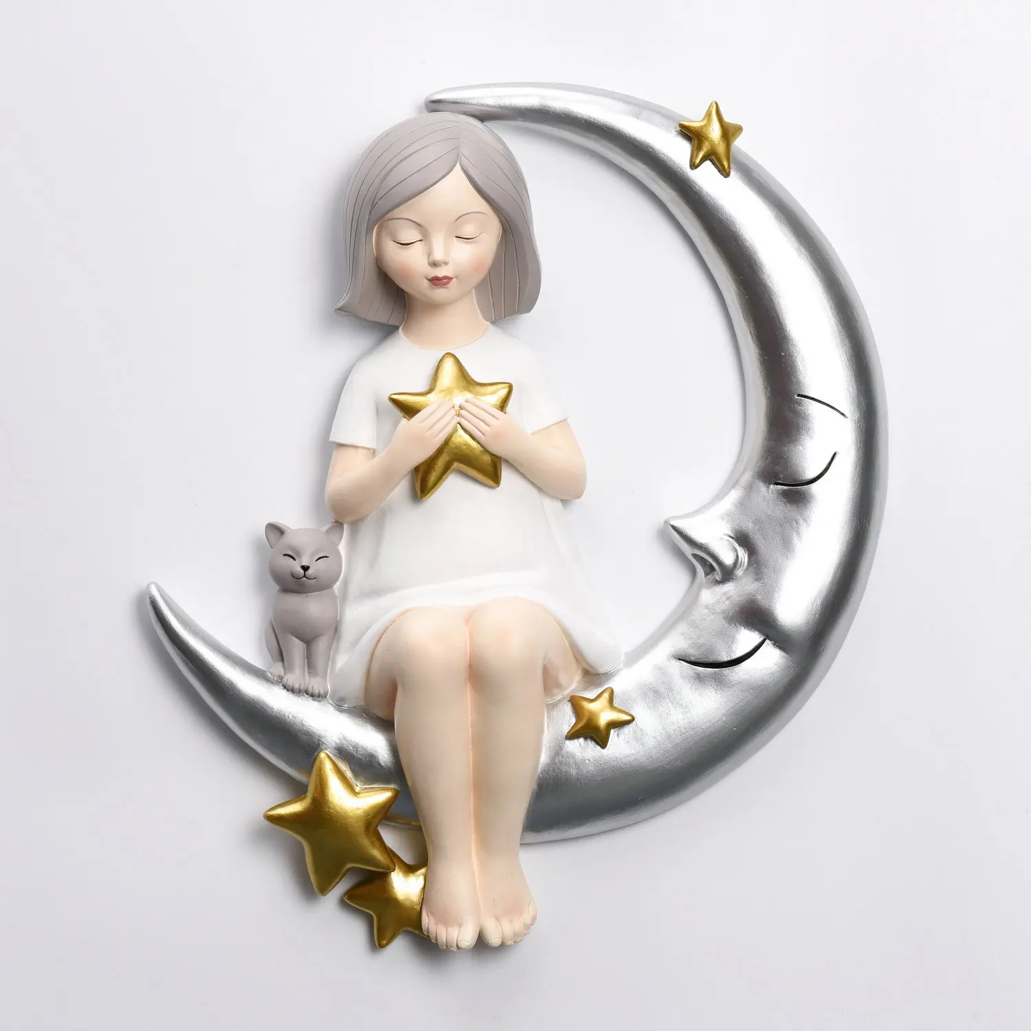 Creative Fashion Students Practical Child Room Resin Craft Wall Hanging Home Decoration