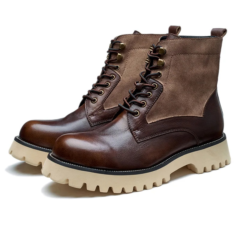 Hot selling stylish comfortable casual boots for men boots Genuine Leather