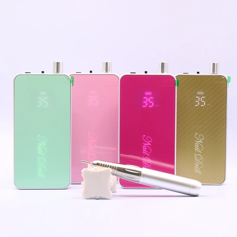 Professional Nail Polisher E File Portable Rechargeable Manicure Tools Cordless 35000rpm Podiatry Nail Drill Machine
