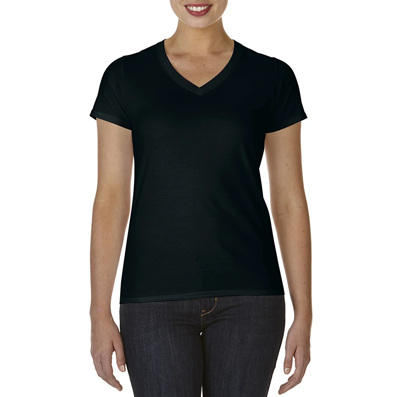Factory direct price wholesale 100% cotton plain women T shirt