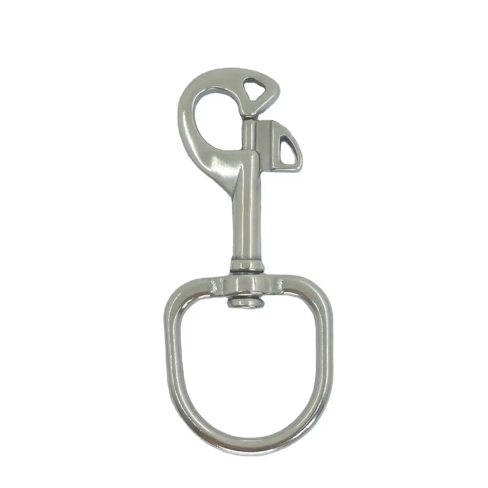Factory Supply Stainless Steel Round Eye Swivel Snap Hook for Lanyard