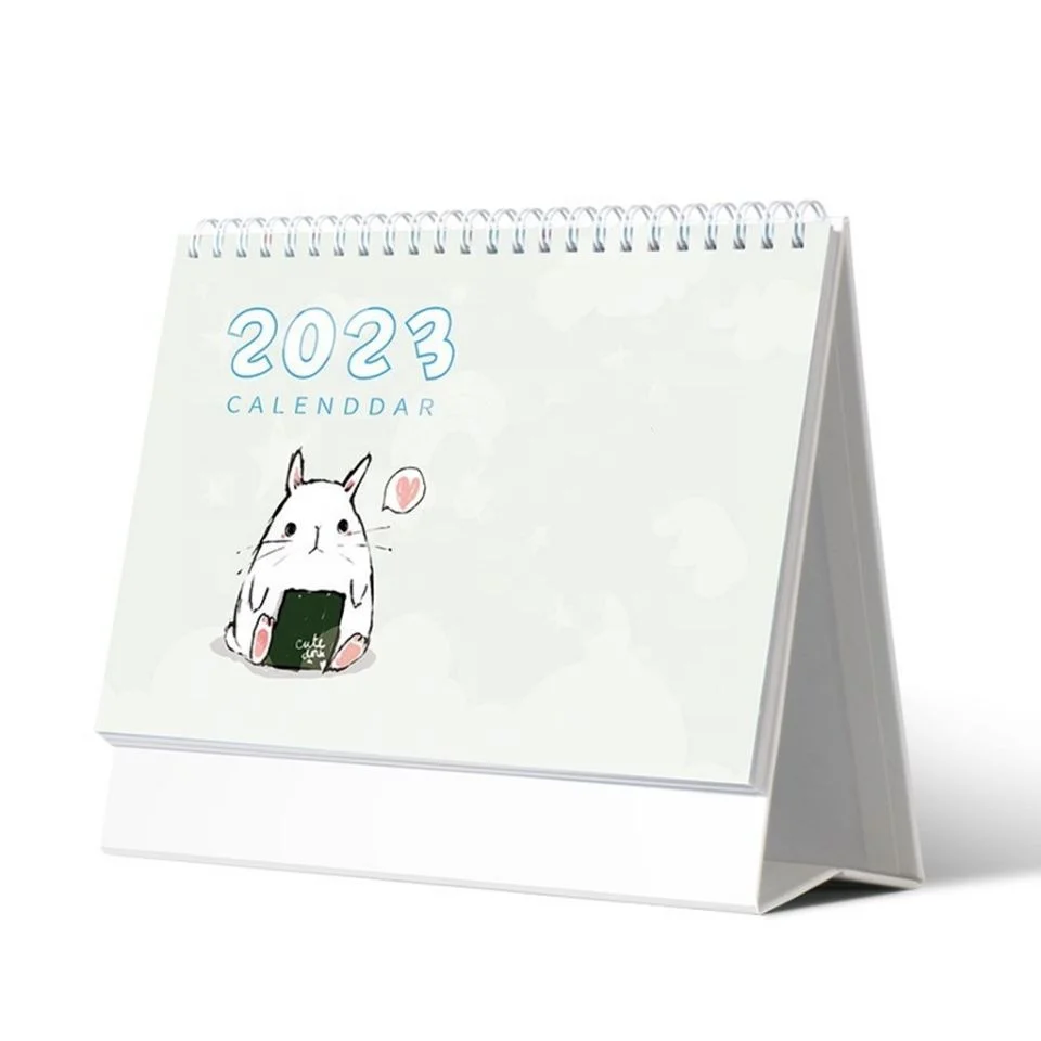Custom Printing Desktop Office Weekly Monthly Planner Calendar Promotion Desk Table Calendar 2023