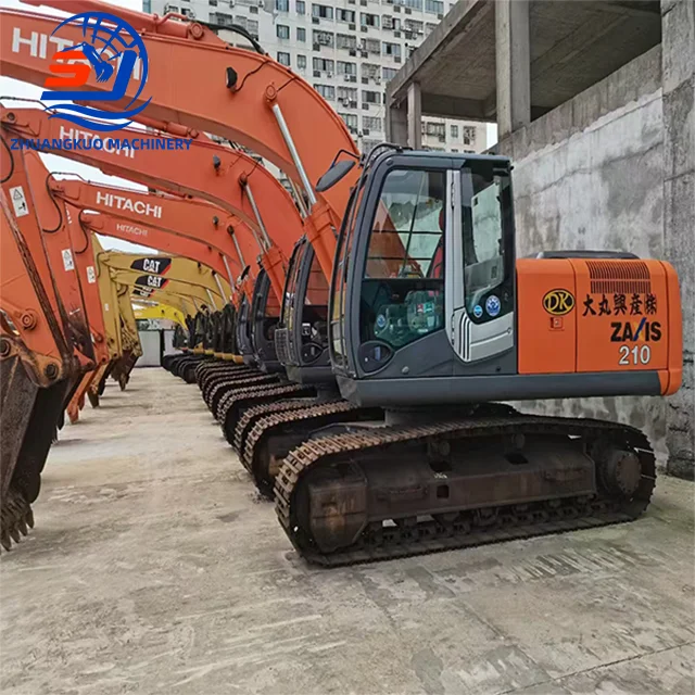 Japan Brand Earth Moving Machinery Hitachi Zx210 Used Hydraulic Excavator hitachi ZX210 Hitachi210 With High Quality