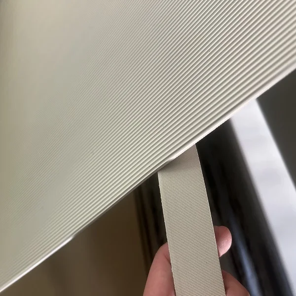 White FKM Rubber Sheet Fine Ribbed Oil and High Temperature Resistant