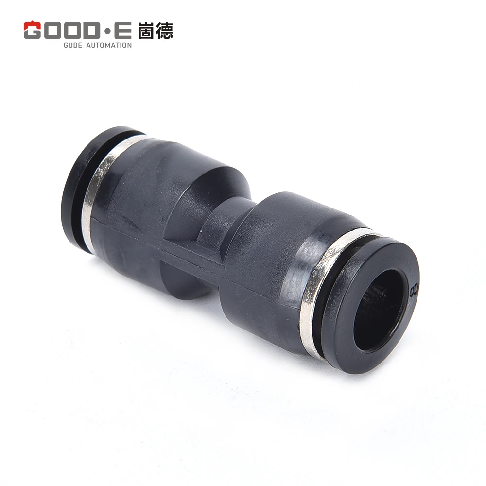One Touch Straight Plastic Pneumatic Pipe Fitting High Quality Pneumatic Connector Parts