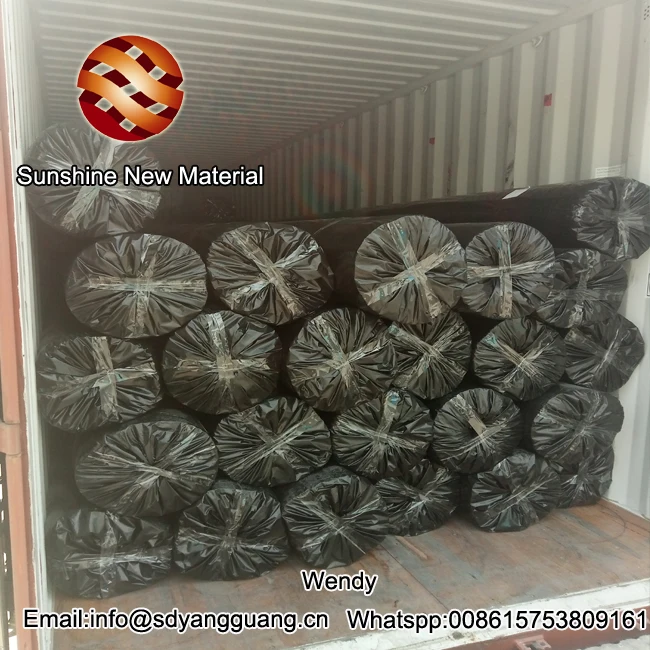 50KN Glass Fiberglass Geogrid Asphalt Geogrid by Karl Mayer Machine