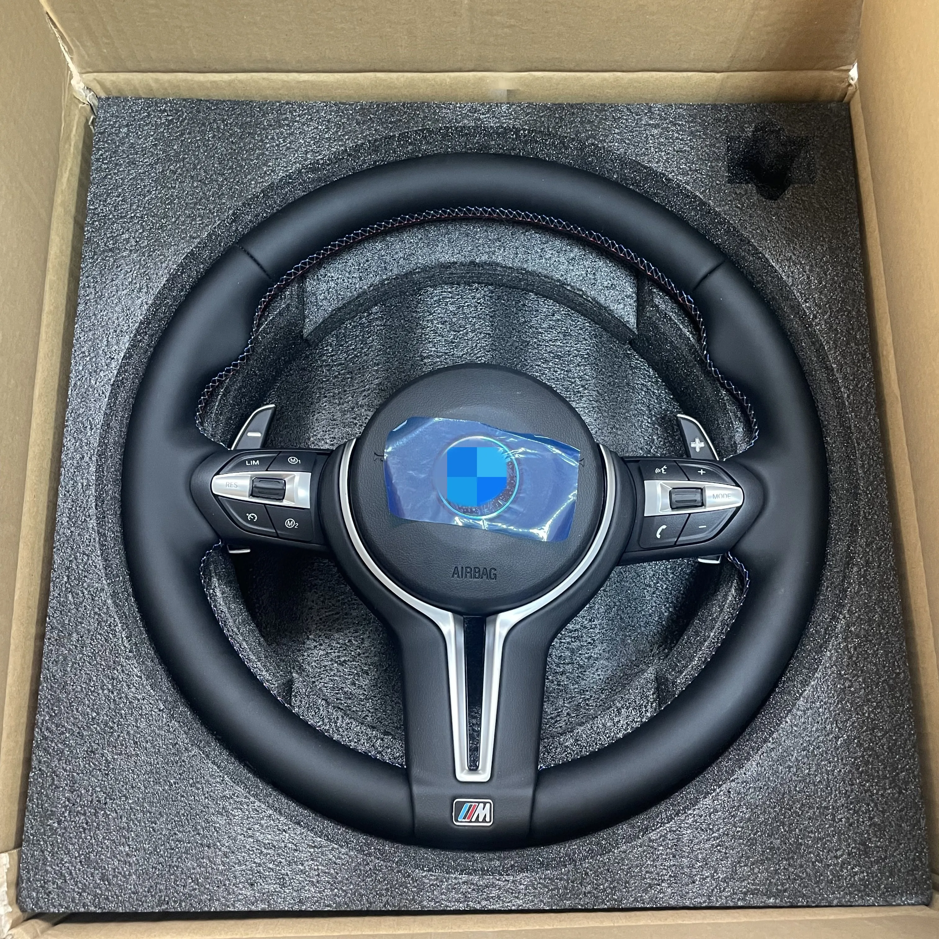 Для BMW M Performance пользовательские спортивные аксессуары для интерьера из углеродного волокна кожа светодиодный руль F30 F1-4 М производительность серии