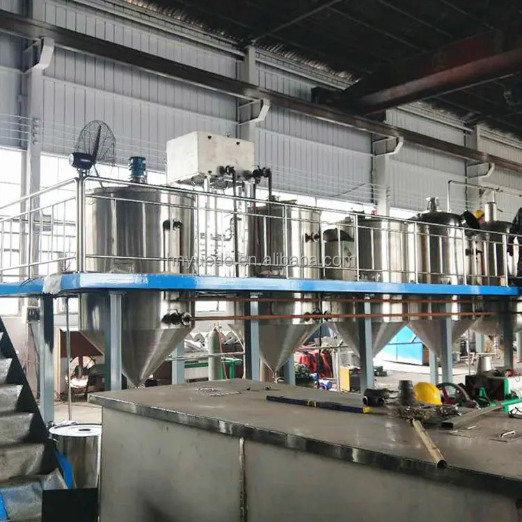 Animal Fat Cooking Fish Oil Refinery Equipment Mini Oil Refinery Plant