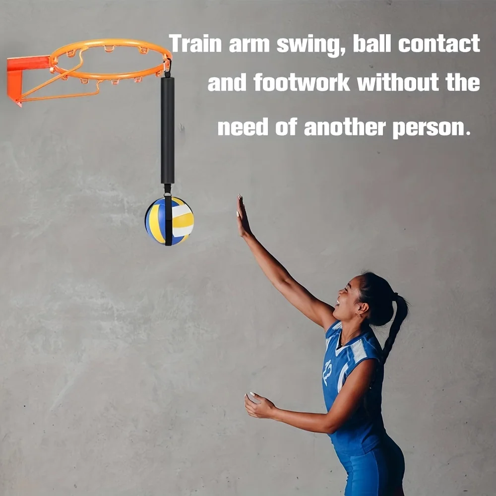 Neoprene Adjustable Length Volleyball Spike Trainer Hanging Reaction Ball Jumping Training Aid Volleyball Spike Trainer