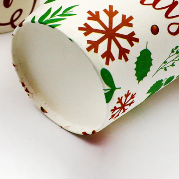 Hot Product 6 Pcs Plates & Cup Christmas Design Luxury Paper Disposable Tableware For Party