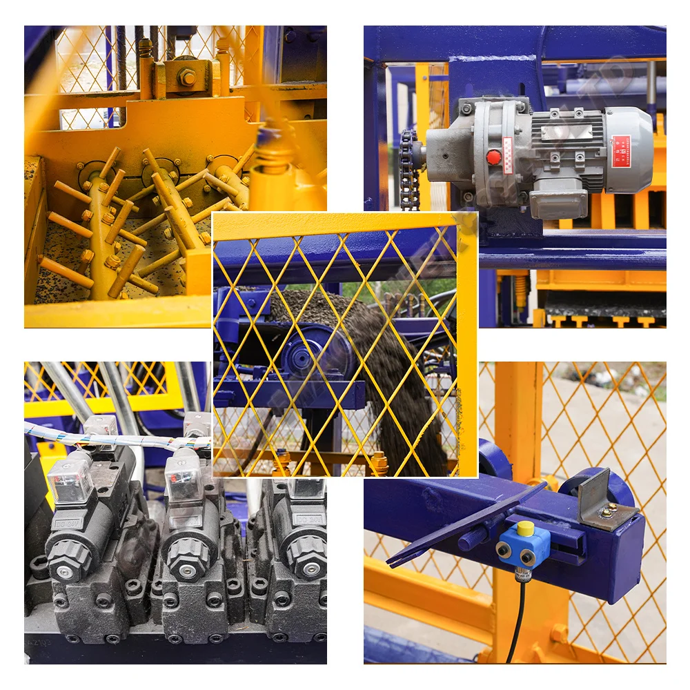 QT6-15 Automatic Hydraulic Breeze Blocks Decorative Concrete Hollow Blocks Making Machine