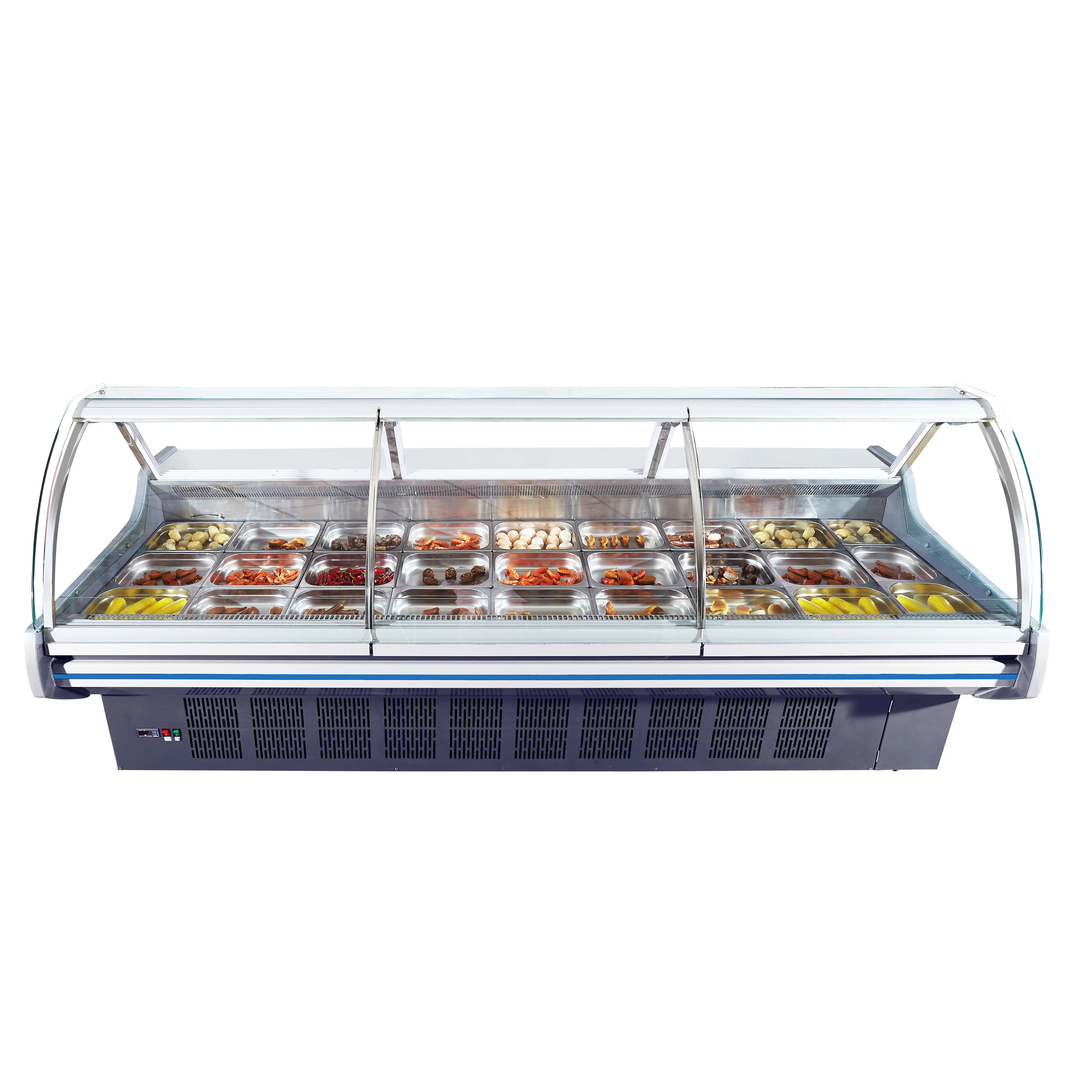 Supermarket Front Open Door Display Fridge Used Deli Cases For Sale