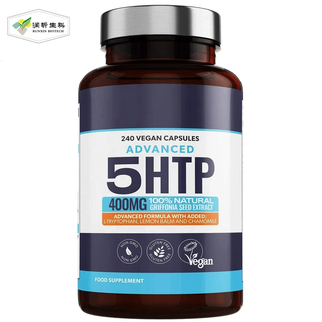 Stress Positive Mood and Focus Natural Serotonin Pills 5-HTP