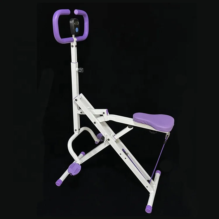Health & Fitness Total Crunch Row-N-Ride Squat Assist Trainer for Glutes & Whole Body Cardio Workout with Adjustable Resistance