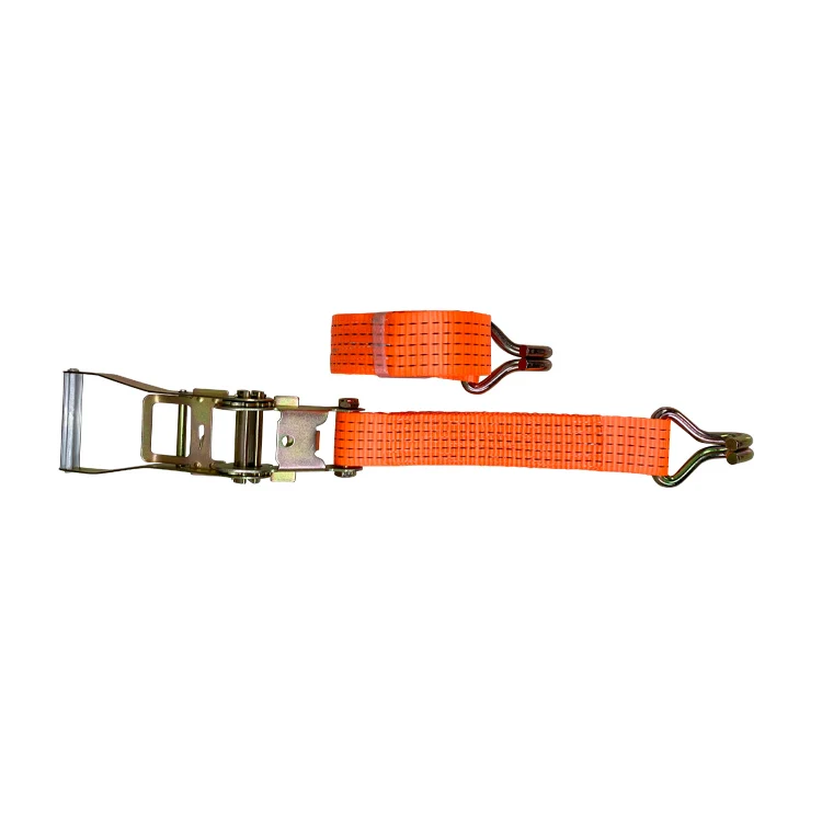 50mm/2 Inch Polyester White Cargo Lashing with E Fitting E-track Tie Down Ratchet Strap