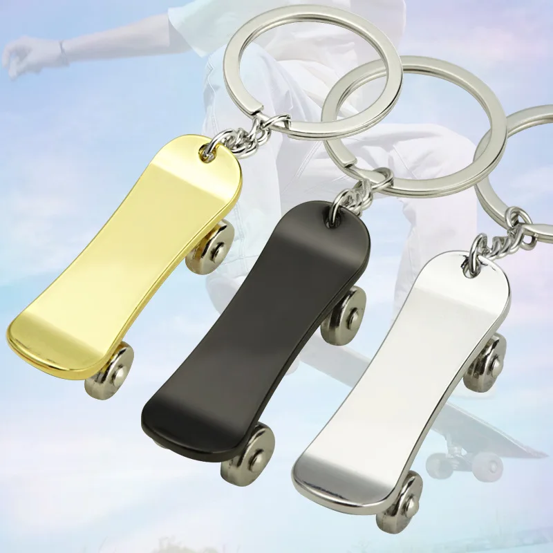 Keychain custom creative mini metal scooter Keychain pendant can be printed with LOGO lettering.