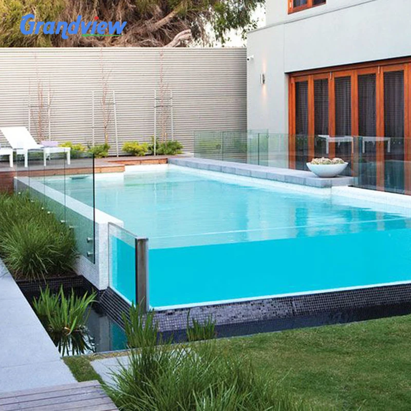 Custom 20ft 40ft container pool acrylic window for portable swimming pool container