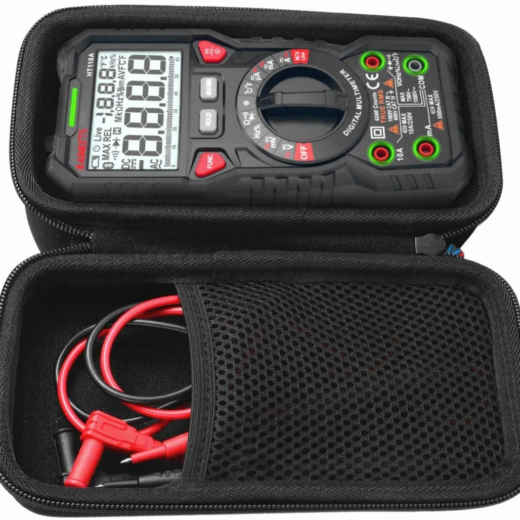 Подходит для KAIWEETS TRMS600 Цифровой мультиметр сумка для хранения Портативный защитный ящик вольтметр коробка для хранения