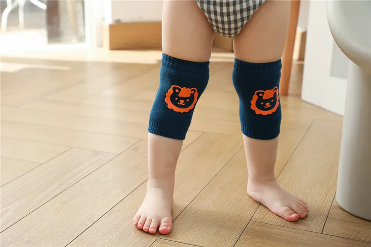 Summer Thickening Breathable Baby Knee Protector Newborn Knitted Cotton Anti Slip Baby Crawling Knee Pads Toddler Baby Knee Pads