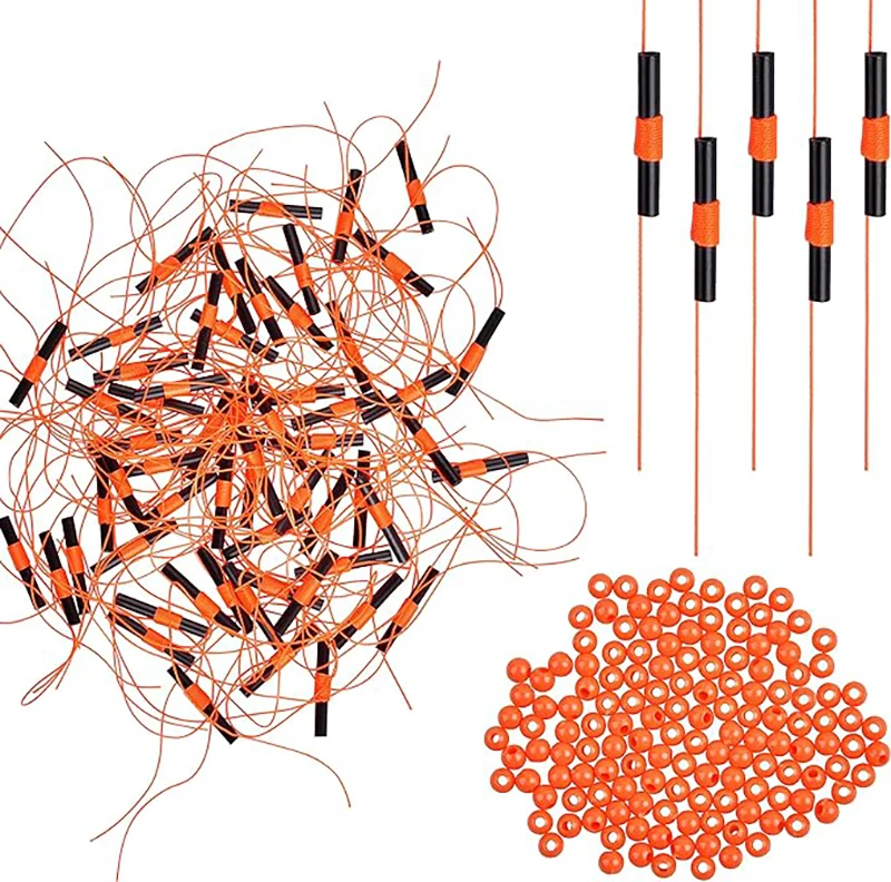 Slip Bobber Stops with Beads 100PCS Fishing Stop Knot for Fishing Line