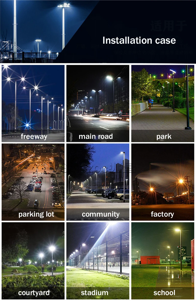 2024 Foshan Outdoor Vertical Warm White Solar Powered Street Lights Lifepo4 Lithium Iron Phosphate Battery Manufacturer Price