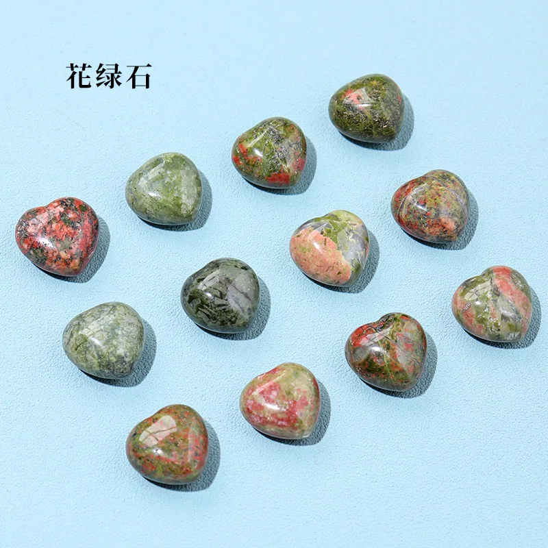 Natural Free Size Loose Cabochon Calibrated Semi Precious Stones dalmation jasper heart Crystal New