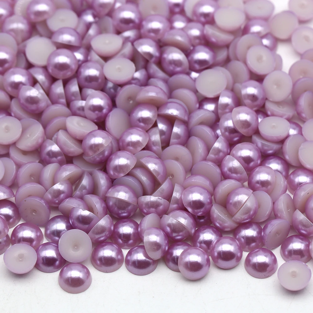 XULIN Wholesale 2mm 4mm 6mm 8mm 10mm 12mm  Abs Half Round Pealrls