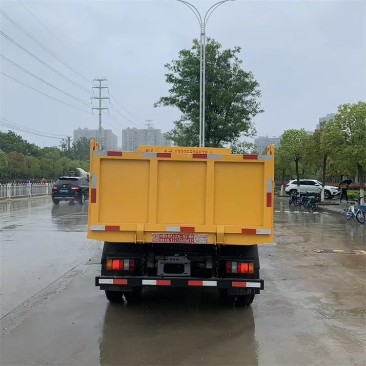 JAC Shunda Rear Loader Dump Garbage Truck Construction Farm Restaurant Industries Core Components Engine Gearbox Recycling Type