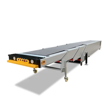 Mobile Telescopic Belt Conveyor For Heavy Duty Grain Logistics Parcel Truck Loading And Unloading Material Handling System