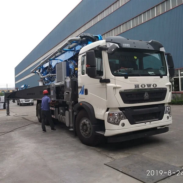  Китай мобильный бетононасос Qingdao JIUHE 33 м 35 36 38 39 42 47 48 52 56 бетономешалка с SINOTRUK