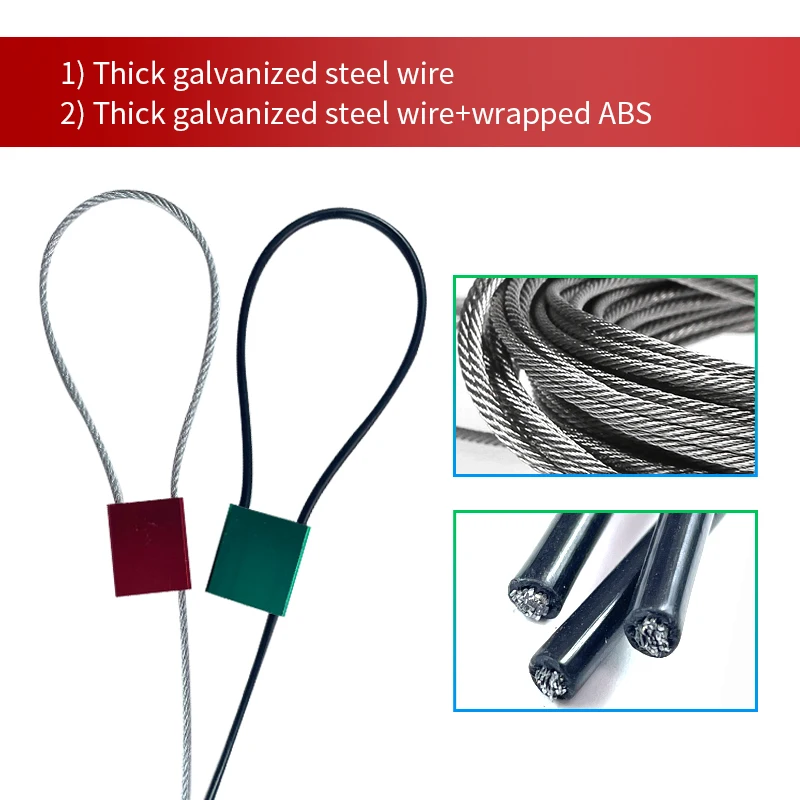 Adjustable Length Security Cable Wire Seal Truck Oil Tank Trailer Shipping Cable Seal