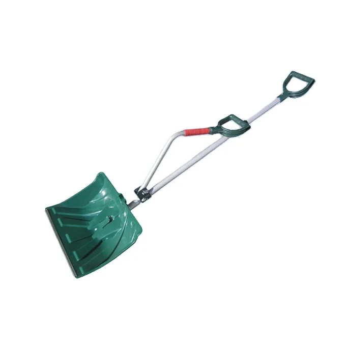 Ergonomic Double Handle Snow Shovel with Telescopic Handle