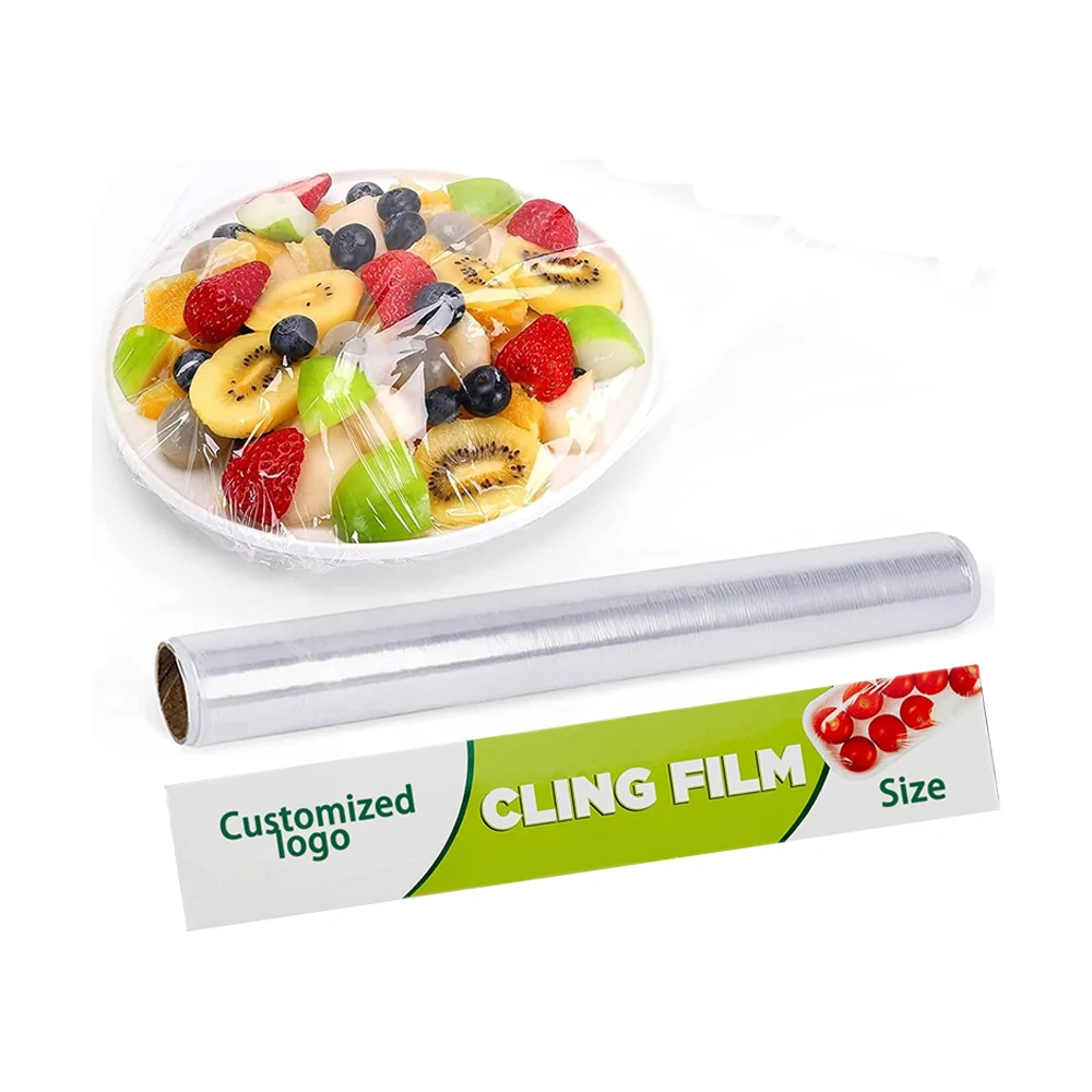 Food Wrapping Film Packing Materials food film Plastic Wrap Disposable PVC Cling Film For Food Wrap