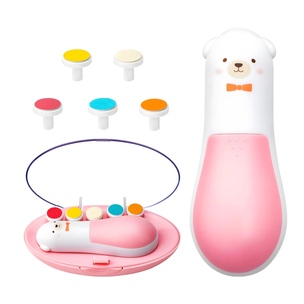 Portable and Safe Nail Trimming Baby Nail Cutter Electric Newborn Nail Trimmer Set