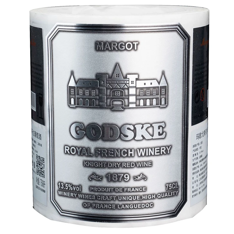  Печать винных этикеток оптовые и Индивидуальные китайские винные металлические этикетки