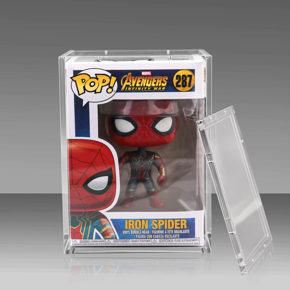 Xiamen Factory Wholesale Magnetic Acrylic Display Cases for Funko Pop Vinyl Figures Protector Stackable Action Figure Guard
