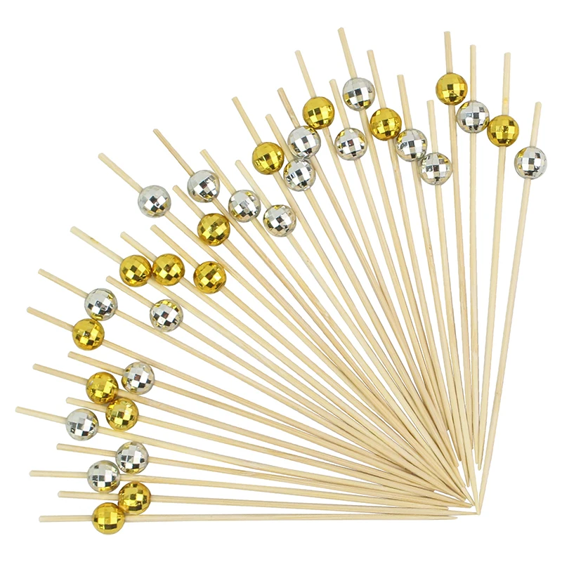 EVEN Hot biodegradable fruit picks bamboo picks decorative christmas picks for fruits and party use