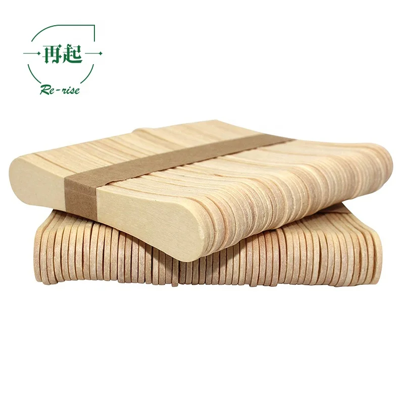 Natural Wooden Ice Cream Sticks Treat Sticks Freezer Pop Sticks