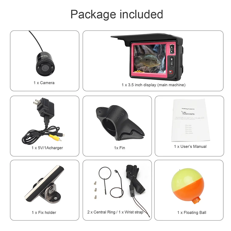 HR-3505D Newly Affirms Stock Original Shifengda Decoy Waterproof Winter Fishing Underwater Fishing Camera