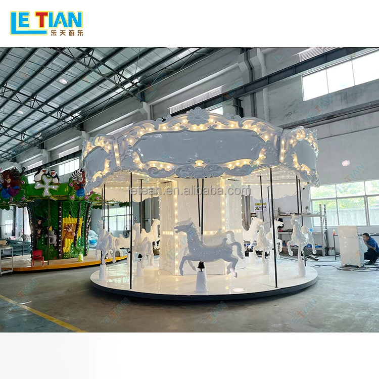 Customized indoor merry go round 12 seats carousel horse children amusement park products carousel ride for kids